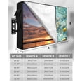 thumbnail image 7 of Outdoor TV Cover 30 to 32 Inch Weatherproof, Country Summer Waterproof TV Screen Protector for Outside Decor with Zipper and Pocket 30"L x 19"H&nbsp; , Lake Lemon Sunflower Oil Painting Gold Aqua, 7 of 7
