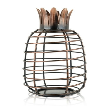 True Juicy Pineapple Stainless Steel Cork Holder, Holds 50 Corks, Set of 1