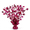 Burgundy, variant on PMU Bursting Star Centerpiece- Yellow Neon Macaron Balloon Weights, table Centerpiece for Graduation, Birthdays, Halloween, Veterans, Party & Independence Day Celebration-15in / 7.34cm