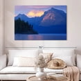thumbnail image 2 of Elephant Stock Lake Mcdonald Mountain Scene Wall Art - Horizontal Canvas Wall Art - Living Room Wall Decor - Nature Canvas - Blue And Yellow Decor - 51" x 34", 2 of 8