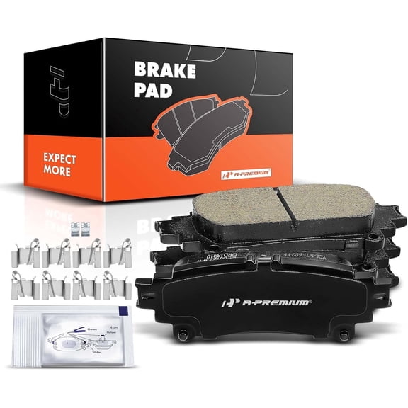 A-Premium Rear Ceramic Disc Brake Pads Set Compatible with Select Lexus and Toyota Models - Highlander Sienna Mirai Prius V GS200t GS350 GS450h IS200t IS250 IS300 IS350 RC200t RX450h