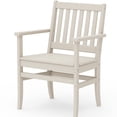 thumbnail image 3 of Better Homes & Gardens by POLYWOOD Southlake Outdoor Dining Arm Chair (2 Chairs), All-Weather HDPE, Patio Seat, Sand, 3 of 13