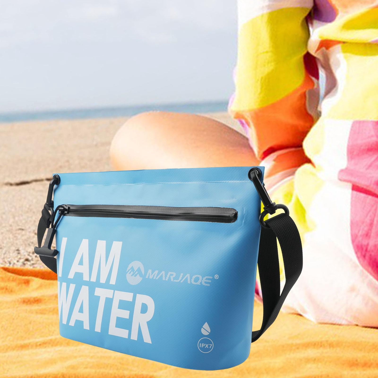 QccHieUs Waterproof Dry Bag Handbag Handle Bag with Adjustable Waist Strap Tote Pouch for Pink