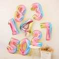 thumbnail image 5 of 40 Inch Giant Rainbow Number 4 Balloons, Birthday Balloons, Helium Mylar Foil Big Number Balloons for Birthday Party Decorations, Kids' Birthday Anniversary Party Baby Shower Parties, 5 of 11
