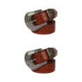 thumbnail image 4 of Guardoinrt Ensembles Gothiques Ceinture Classique Vintage Occidental Influence Moderne Alliage Longue Fleur Brun 115cm 2Ensemble, 4 of 6