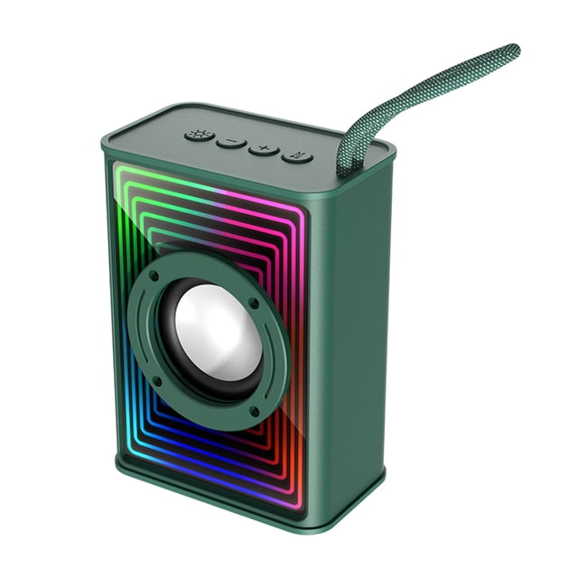Cameland Haut-Parleur Bluetooth Électronique Lumière Ambiante Colorée Subwoofer de Bureau Extérieur Mini Haut-Parleur