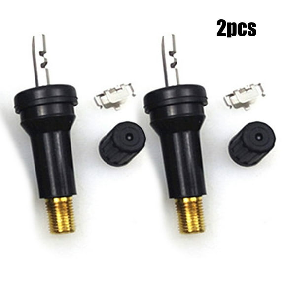 2pcs TPMS Tire Pressure Sensor Valve Stem Service Kit Snap-in Style Valve Stems For Cars Motorcycle Automobiles Sensors