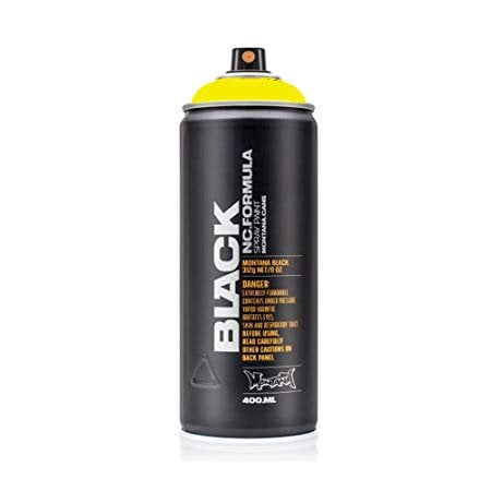 Montana Cans BLACK Spray Paint, 400ml, True Yellow