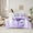 Purple, variant on Castle Fairy Floral Rose 7-Piece Twin Bedding Sets,Sparkling Crystal Bedding Comforter Set,Bling Splash Sequin Breathable Sheet Sets,Microfiber Girls Bedroom Decor