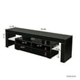 thumbnail image 5 of LED TV Stand for TVs up to 65 inch, High Gloss Entertainment Center with RGB LED Lights, Wood Console Table with Storage Drawers, Flat Screen TV Cabinet for Living Room, Bedroom, Black, D6434, 5 of 10