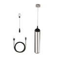 thumbnail image 1 of 1 Ensemble de Mousseur à Lait Électrique en Acier Inoxydable Alimenté par USB Têtes de Remplacement à Trois Couches pour Mélangeur Espresso Réglable avec Couvercle pour Cuisine Maison (Argent, Sans Batterie), 1 of 9