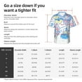 thumbnail image 5 of Lsque Sanrio Pattern Hawaiian Shirt for Men Unisex Summer Beach Casual Short Sleeve Cotton Linen Button Down Shirts-Medium, 5 of 6