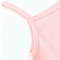 thumbnail image 6 of Toddler & Girls' Basic Camisole Soft Cotton Blend Undershirts Non Adjustable Shoulder Straps Tank Tops Solid Color Cami Tank Top for Little Girls, 2-9T, 6 of 7