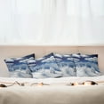 thumbnail image 3 of Ambesonne White Throw Pillow Cover 4 Pack, Snow Covered Trees, 16", Blue White, 3 of 6