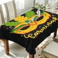 thumbnail image 4 of Coolnut Mardi Gras Rectangle Tablecloth Spill-Proof Polyester Table Cloth Table Cover for Kitchen Dining Picnic Holiday Party Decoration,60"x90", 4 of 7