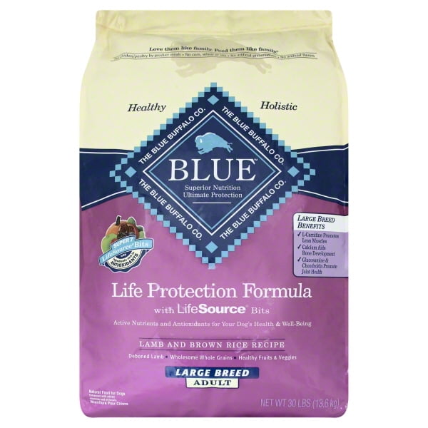Blue Buffalo Lamb and Brown Rice Recipe Adult Dry Dog Food, 30lb