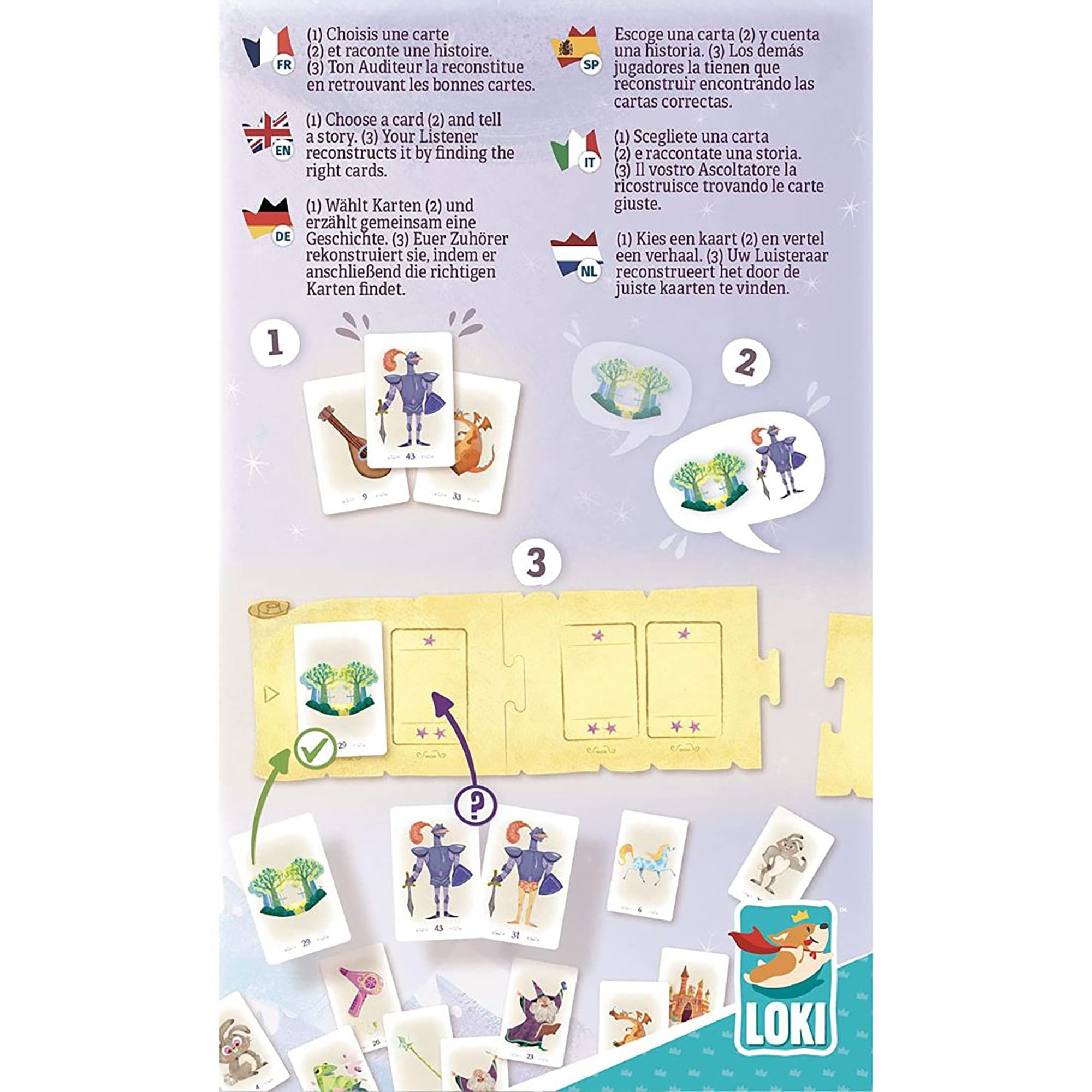 Team Story - LOKI Childrens Storytelling Game, Ages 5+, 2-7 Players, 20 Min