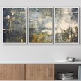 thumbnail image 2 of wall26 Framed Canvas Print Wall Art Set Grunge Dark Gold Paint Stroke Landscape Abstract Shapes Illustrations Modern Art Decor Multicolor for Living Room, Bedroom, Office - 24x36x3 White, 2 of 5