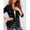 Black, variant on Funicet Holiday Savings! blazer jackets for women Women Plus Size Silk Satin Jacket Formal Cardigan Pockets Work Office Suit Coat