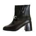 thumbnail image 3 of PEERAGE Darla Women's Wide Width Casual Dress Leather Booties, 3 of 8