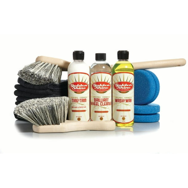 Golden Shine Car Care Wheel and Tire Cleaning Kit GSWTC
