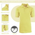 thumbnail image 2 of Boy's Short Sleeve School Uniform Pique Polo Shirts (Big Boys), 2 of 5