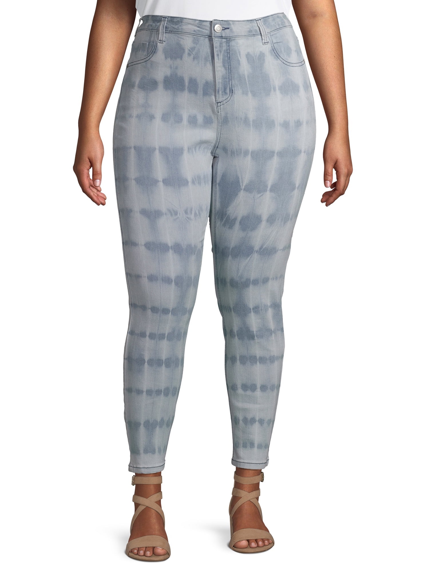 plus size tie dye jeans