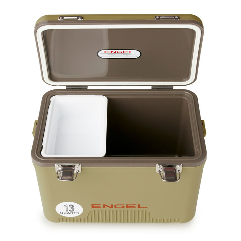 ENGEL 13 Qt Leak-Proof Compact Insulated Drybox Cooler - Tan 