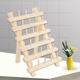 thumbnail image 4 of HIABIO Foldable Wooden Thread Holder 30/80/120 Spools Sewing Embroidery Thread Rack Organizer Wall Hanging Cones Stand Shelf Needlework Tool, 4 of 12