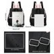 thumbnail image 3 of Mochila antirrobo ligera y sencilla para mujer, bolso de hombro impermeable de tela Oxford, 3 of 7