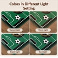 thumbnail image 7 of Design&I 8'x10' Washable Area Rug Snag-Free Soccer Tournament Field Motif Door Center Goal Markings Striped for Dining Room, Large Office, Lounge, 7 of 7