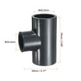 thumbnail image 2 of Uxcell 3Pcs Tee Fitting 3/4 x 1/2" 3 Way Connector Pipe Coupling, 2 of 7
