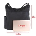 thumbnail image 5 of Bolso cruzado MHCNLL con bolsillo RFID antirrobo ligero resistente al agua mujer Negro 11.5 x 4.8 x 12, 5 of 5