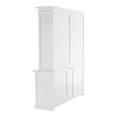 thumbnail image 5 of Classic White Hutch Bookcase with 5 Doors and 3 Drawers, 5 of 10
