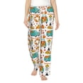 thumbnail image 2 of Lsque Fall Pumpkins And Sunflowers Print Women's Pajama Pants, Lounge Pant - Comfortable Home Wear,Elastic Waistband, Stylish Design-Medium, 2 of 9