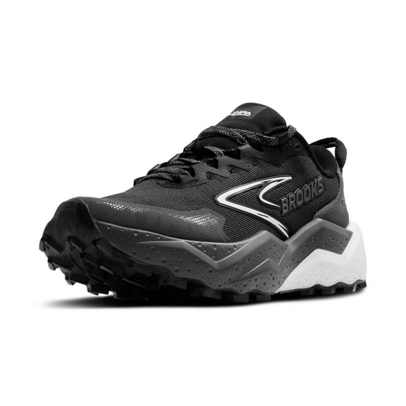 Brooks Men’s Caldera 8 Ultra Trail Running Shoe - Black/Blackened Pearl/White - 8 Medium