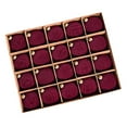 thumbnail image 7 of 20pcs Velvet Christmas Ball Ornaments Classic Red Green Assorted Christmas Tree Decorations 6cm Balls Bulk Xmas Tree Hanging (E), 7 of 7