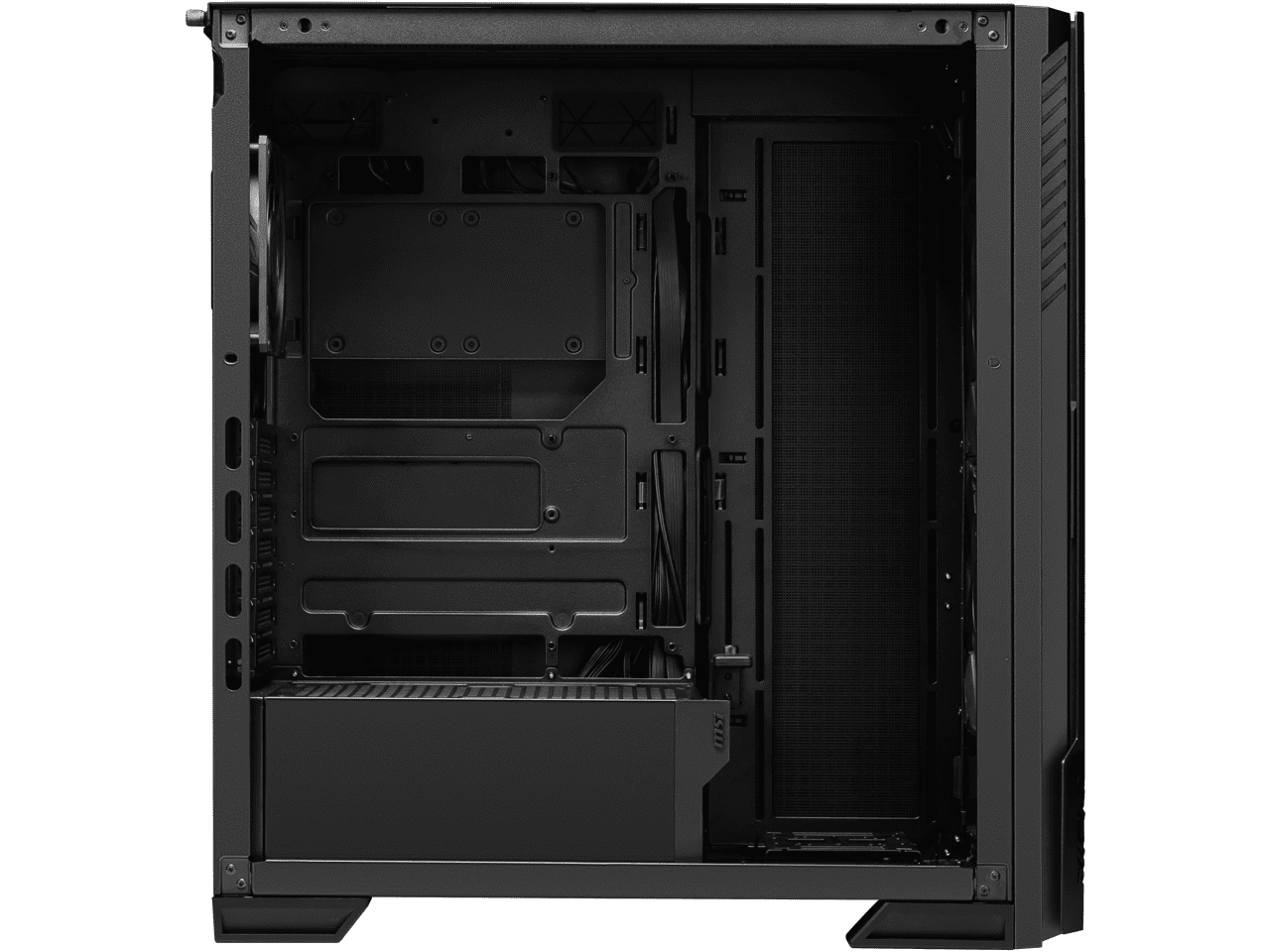 MSI MPG Velox 300R Airflow PZ - Mid-Tower Gaming PC Case - Tempered Glass Side Panel - 2 x 160 mm Dual Layer Blades Fans - Liquid Cooling Support up to 360mm Radiator - Mesh Panel for Airflow