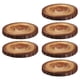 thumbnail image 1 of Mantel Individual apilable de madera maciza, decoración fácil de limpiar, decoración de mesa, cojín de madera, posavasos de café, 6 piezas, 1 of 9