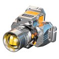 thumbnail image 3 of Linterna Frontal Led Recargable, Brillo de Largo Alcance, Haz de Enfoque Ajustable, Ideal para Pesca, Camping y Senderismo, Manos Libres, Diseño Resistente Al Agua, Paquete de 1, 3 of 5