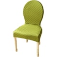 thumbnail image 1 of N/A Set of 1/2/4 Dining Chairs Slipcovers, with Round Back Dining Room Chairs Covers, Without Arms Oval Side Chairs, for Dining Room Banquet Home Decor,G,4pack, 1 of 7