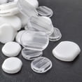 thumbnail image 4 of 40pcs 2 Styles Earring Pads Silicone Earring Cushions Back Pads Comfort Earring Cushions for Clips on Earrings, Clear and White, 4 of 7