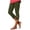 Army Green, variant on Minjewel Women's Casual Solid Color Butterfly Hollow Out Burned Cropped Pants,Yoga Base Capri Leggings for Workout,Dark Gray,2XL