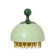 thumbnail image 1 of Bewildely Cepillo de masaje de champú para el cuero cabelludo de silicona de mano, masajeador de pelo para ducha, cepillo de limpieza, cepillo Juegos de accesorios de baño Verde, 1 of 6