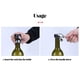 thumbnail image 4 of Tapón de botella de vino de acero inoxidable Sellado de silicona a prueba de fugas Ahorro de vacío para bebidas Tapón de botella de cantinero Suministros, Negro Advancent HA008968-02, 4 of 6