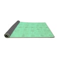 thumbnail image 2 of Ahgly Company Indoor Round Oriental Turquoise Blue Traditional Area Rugs, 7' Round, 2 of 4