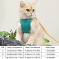 thumbnail image 3 of Cat Harness Cat Soft And Breathable Vest Cat Leash Easy To Wear For Cats Walking And Traveling, 3 of 4
