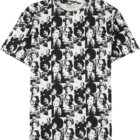 Elevenparis Mens Nalida Graphic T-Shirt, White, X-Large