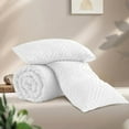 thumbnail image 3 of White Comforter Full Size, 3 Pieces Boho Lightweight Fluffy Bedding Comforter Set for Full Bed, Tufted Farmhouse Design Bed Set for All Seasons (1 Comforter 79x90In, 2 Pillowcases), 3 of 7