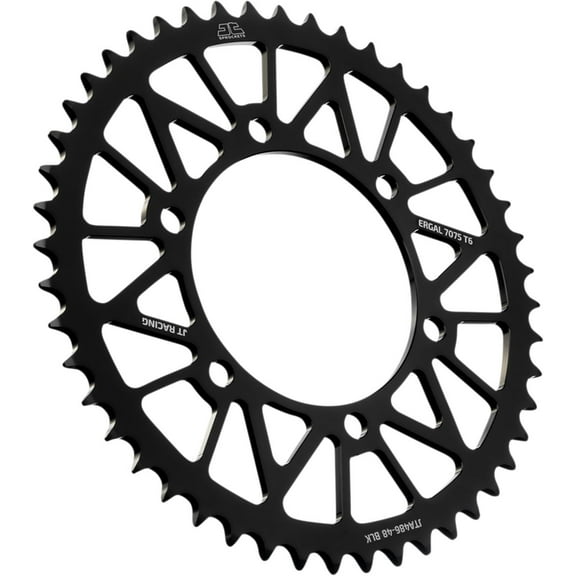 JT Racelite Aluminum Black Rear Sprocket 48 Tooth (JTA486.48BLK)